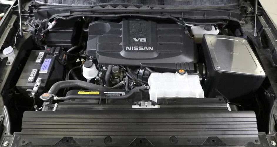 Airaid Intake Kit fits 2017-2018 Nissan Titan Xd 5.6L V8 - Side View