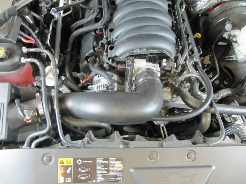 Airaid Jr. Intake Kit, Dry / Red Media 14-15 Chevrolet Silverado, 14-15 GMC Sierra, 2015 Sub 5.3L - Side View