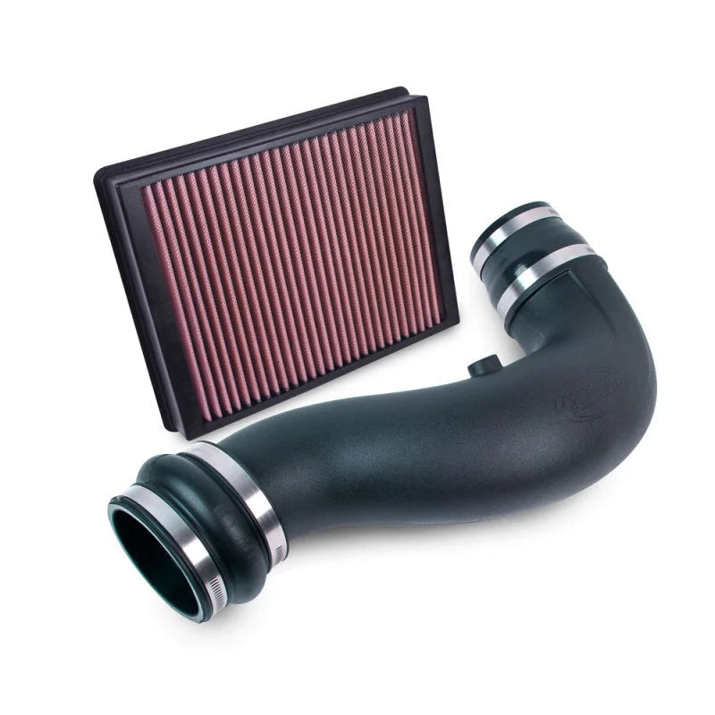 Airaid Jr. Intake Kit, Oiled / Red Media 14-15 Chevrolet Silverado, 14-15 GMC Sierra, 2015 Sub. 5.3L - Side View