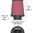 Load image into Gallery viewer, Airaid Kit Replacement Filter - Side View
