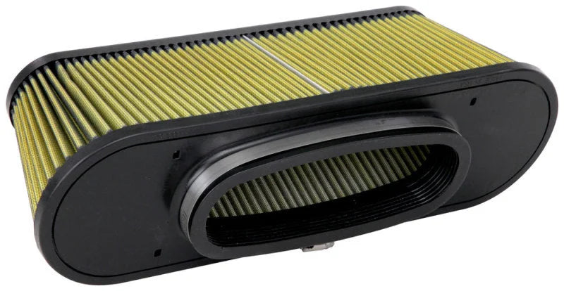 Airaid Universal Air Filter  8-5/8in FLG x 17-9/16x5-9/16in B x 15-1/16x3-1/16in T x 6in H - Side View