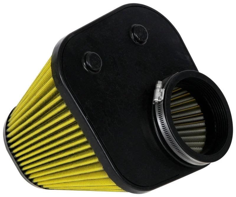 Airaid Universal Air Filter - Cone 4-1/2in FLG x 9-3/4x9-5/16in B x 7-15/16x5-1/32in Tx7-1/2in H SFA - Side View