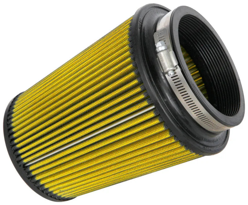 Airaid Universal Air Filter - Cone 4in Flange x 6in Base x 4-5/8in Top x 7in Height - Synthaflow - Side View