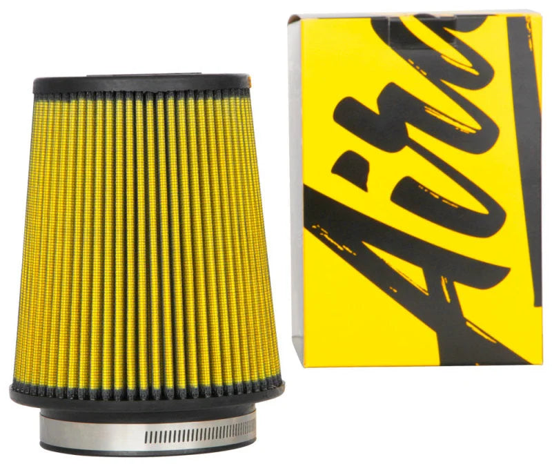 Airaid Universal Air Filter - Cone 4in Flange x 6in Base x 4-5/8in Top x 7in Height - Synthaflow - Back View