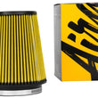 Load image into Gallery viewer, Airaid Universal Air Filter - Cone 5in FLG x 6-1/2in B x 4-3/4in T x 7-9/16in H - Synthaflow - Back View
