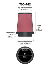 Load image into Gallery viewer, Airaid Universal Air Filter - Cone 6 x 7-1/4 x 5 x 7 - Additional View 10
