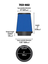 Load image into Gallery viewer, Airaid Universal Air Filter - Cone 6 x 7-1/4 x 5 x 7 - Additional View 8