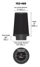 Load image into Gallery viewer, Airaid Universal Air Filter - Cone 6 x 7 1/4 x 5 x 9 - Blue SynthaMax - Additional View 11