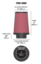 Load image into Gallery viewer, Airaid Universal Air Filter - Cone 6 x 7 1/4 x 5 x 9 - Installation View