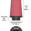 Load image into Gallery viewer, Airaid Universal Air Filter - Cone 6 x 7 1/4 x 5 x 9 - Additional View 8