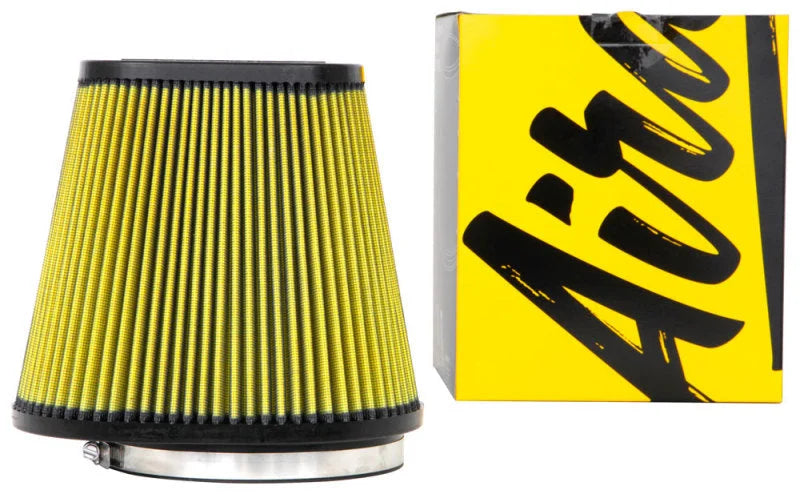 Airaid Universal Air Filter - Cone 6in F x 9x7-1/2in B x 6-3/8x3-7/8in T x 8in H - Synthaflow - Back View