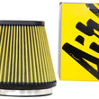Load image into Gallery viewer, Airaid Universal Air Filter - Cone 6in F x 9x7-1/4in B x 6-1/4x3-3/4in T x 7in H - Synthaflow - Installation View