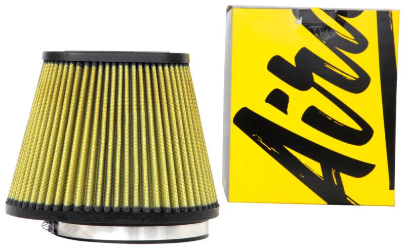 Airaid Universal Air Filter - Cone 6in F x 9x7-1/4in B x 6-1/4x3-3/4in T x 7in H - Synthaflow - Installation View