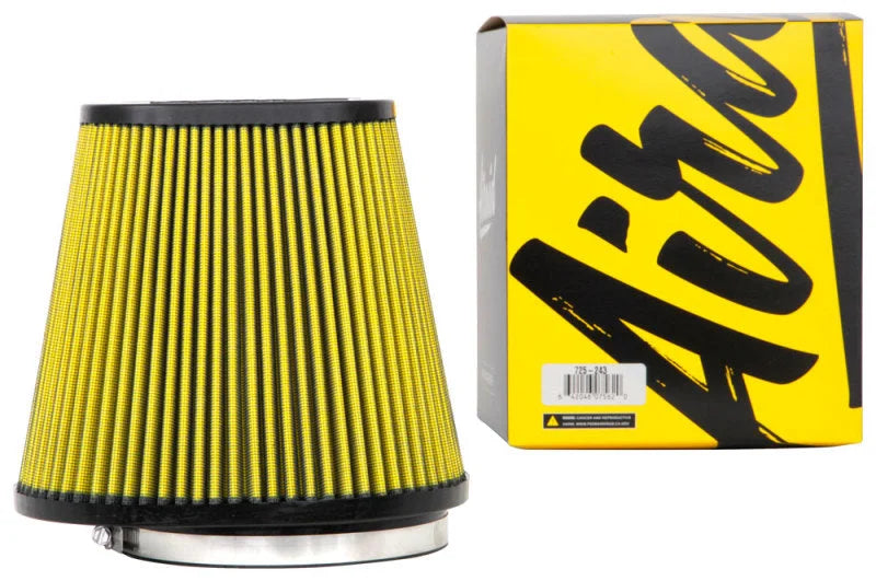 Airaid Universal Air Filter - Cone 6in F x 9x7-1/4in B x 6-3/8x3-7/8in T x 8in H - Synthamax - Back View