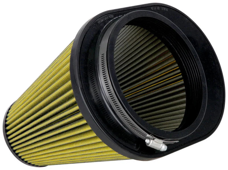 Airaid Universal Air Filter - Cone 6in FLG x 10-3/4x7-3/4in B x 7-1/4x4-3/4in T x 9in H Synthaflow - Side View