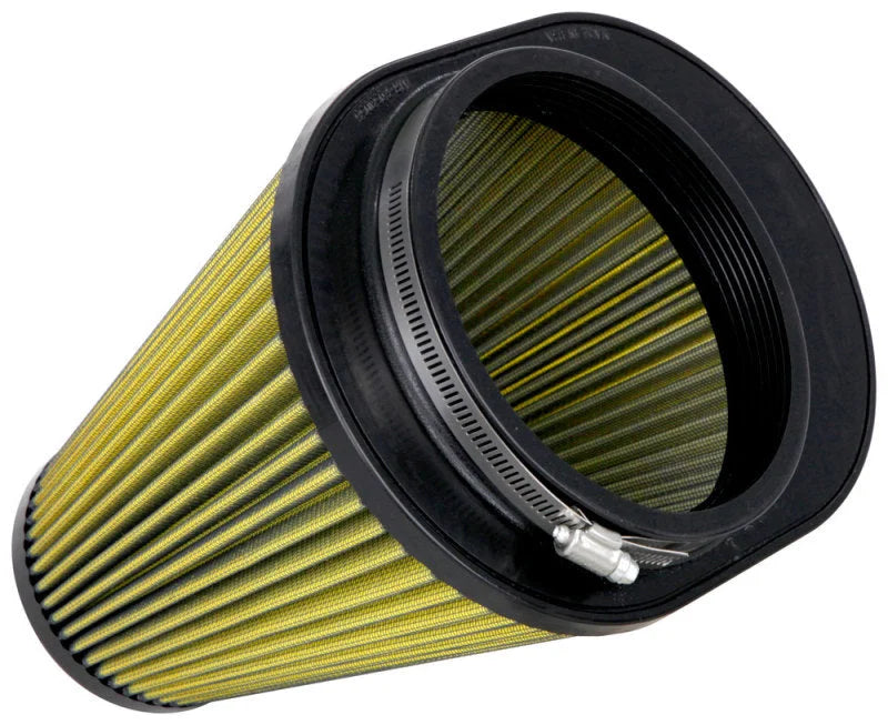 Airaid Universal Air Filter - Cone 6in FLG x 10-3/4x7-3/4in B x 7-1/4x4-3/in T x 9in H - Synthaflow - Side View