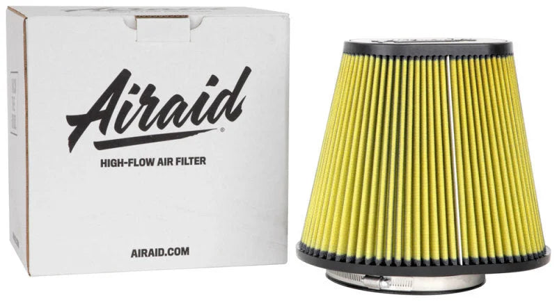 Airaid Universal Air Filter - Cone 6in FLG x 10-3/4x7-3/4in B x 7x4in T x 9in H - Synthaflow - Installation View