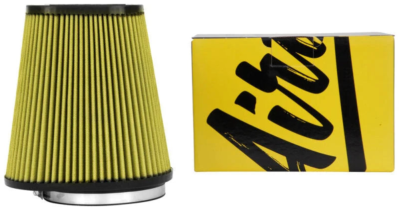 Airaid Universal Air Filter - Cone 6in FLG x 9-1/2x7-1/2in B x 6-3/8x3-3/4in Tx9-1/2in H Synthamax - Back View