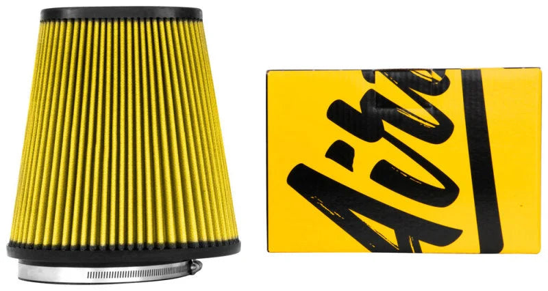 Airaid Universal Air Filter -Cone 6in FLG x 9-1/2x7-1/2in B x 6-3/8x3-3/4inTx 9-1/2in H - Synthaflow - Installation View