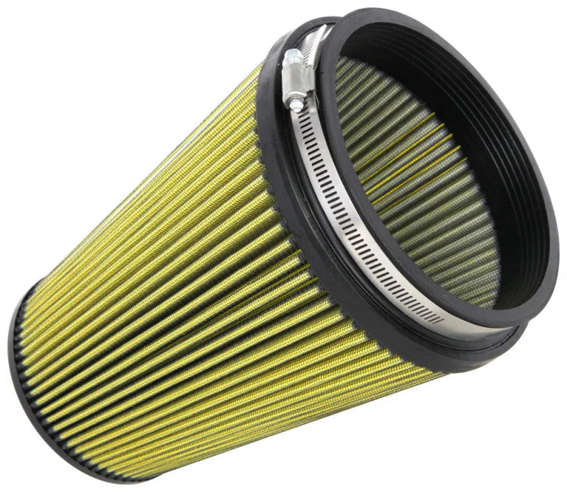 Airaid Universal Air Filter - Cone 6in Flange x 7-1/4in Base x 5in Top x 9in Height - Synthaflow - Side View