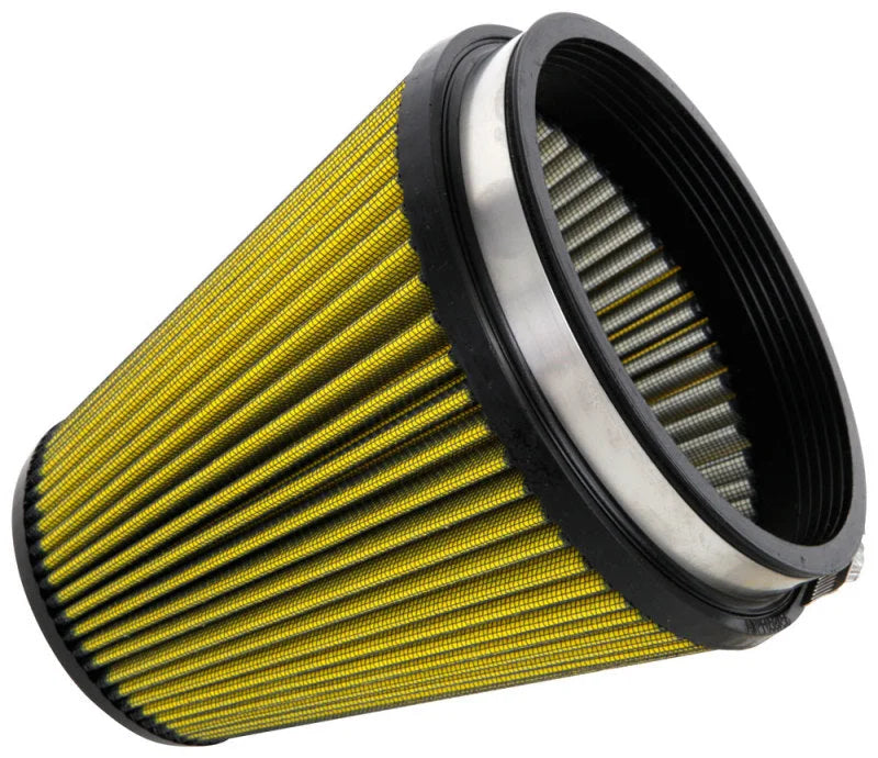 Airaid Universal Air Filter - Cone 6in Flange x 7in Base x 4-3/8in Top x 7in Height - Synthamax - Side View