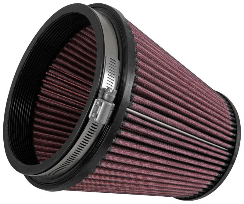 Airaid Universal Air Filter - Cone Track Day Oiled 6in x 7-1/4in x 5in x 7in - Side View