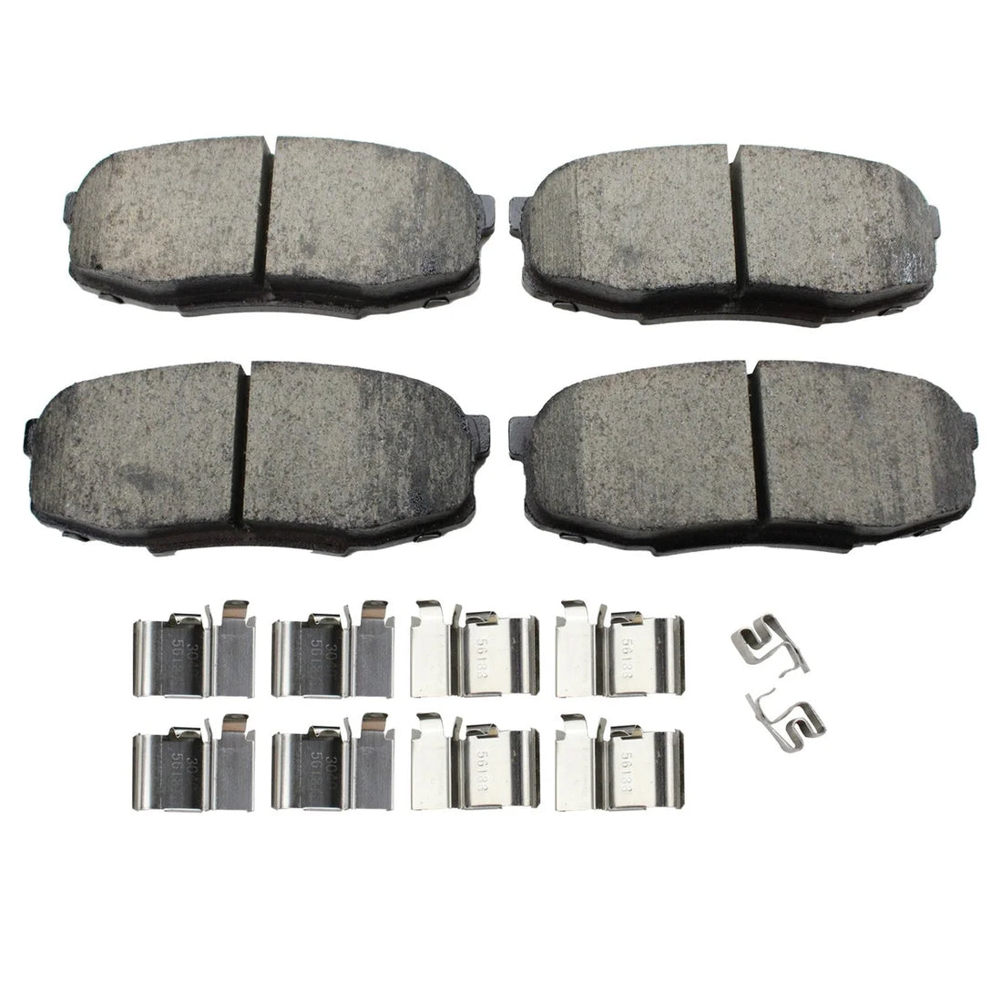 Akebono Brake Pad Rear ACT1304A fits 2008-2011 / 2013-2019 Lexus LX570 - Back View