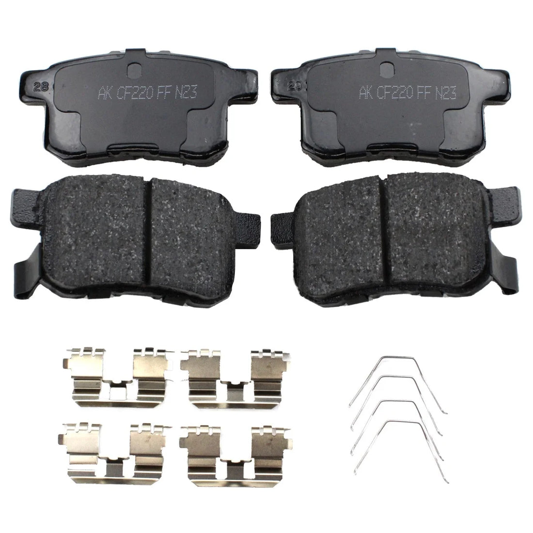 Akebono Brake Pads ACT1336A fits 2009-2014 Acura TSX / 2008-2017 Honda Accord - Side View