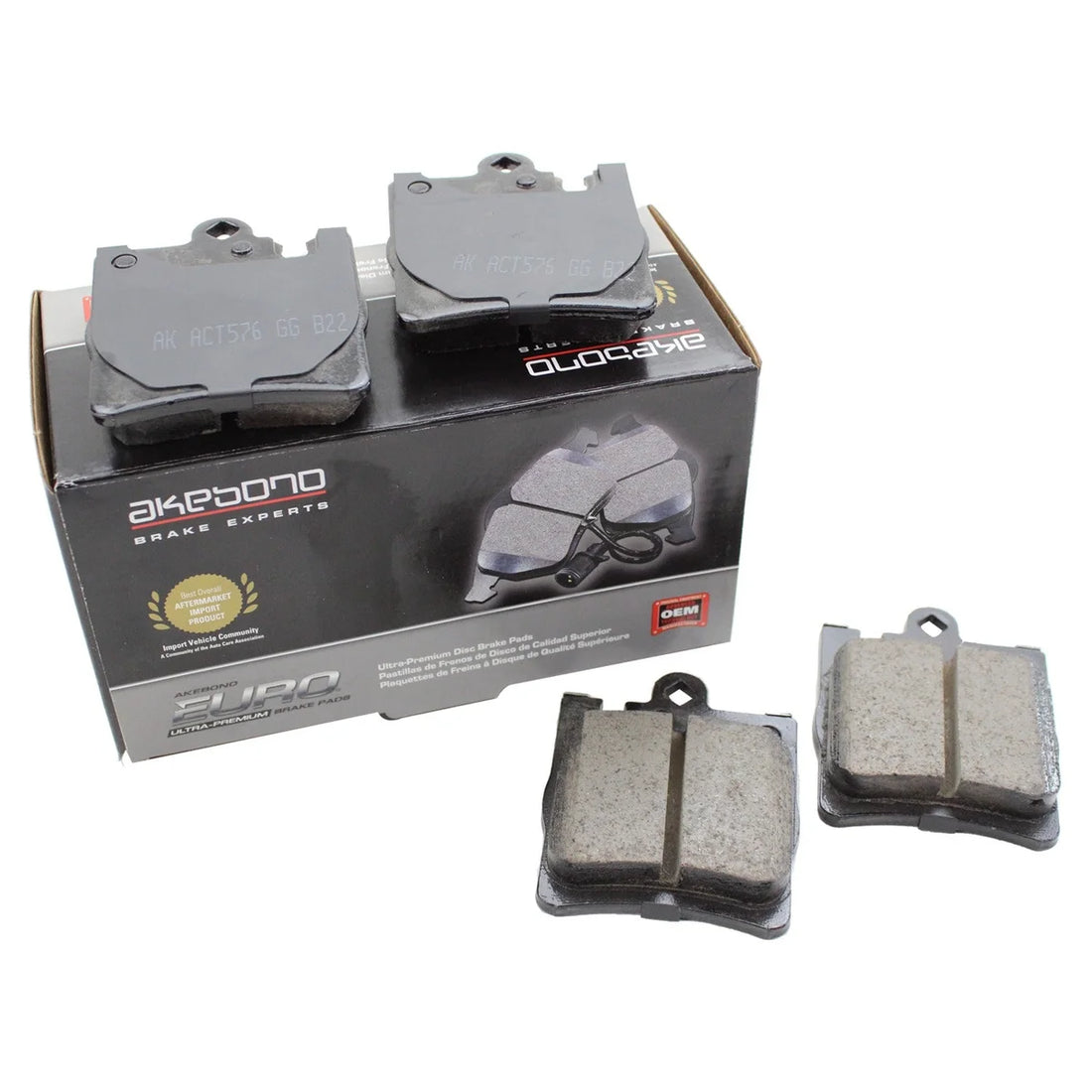 Akebono Brake Pads EUR873 fits Mercedes-Benz C-Class - Additional View 5
