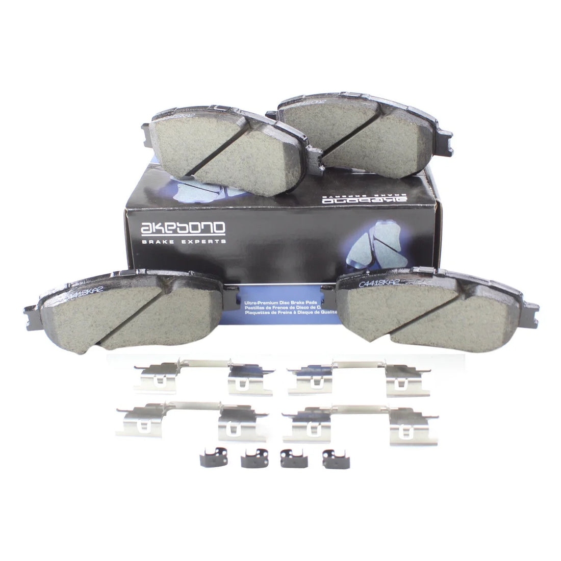Akebono ProACT Ultra-Premium Brake Pads - Front ACT906B - Back View