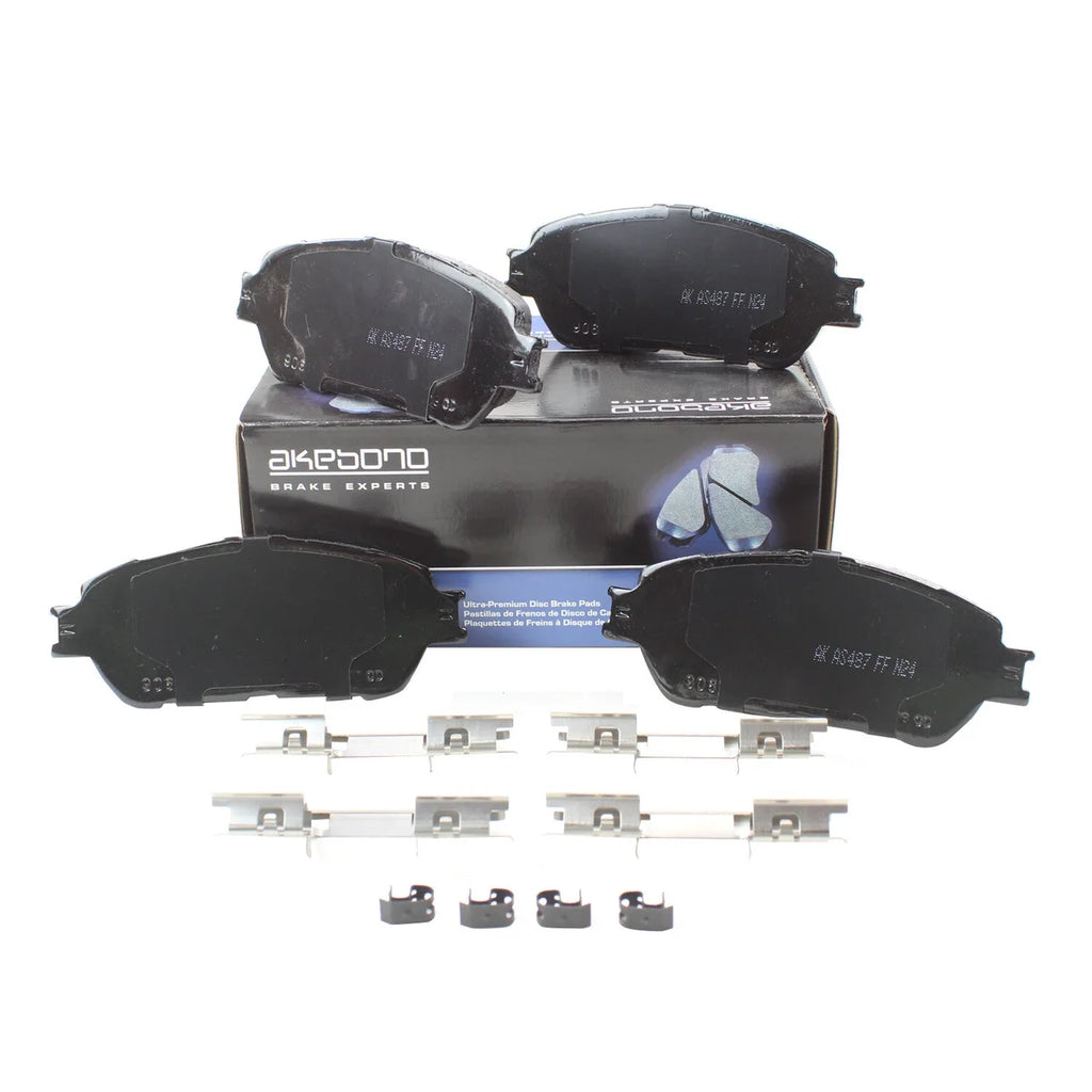 Akebono ProACT Ultra-Premium Brake Pads - Front ACT906B - Installation View