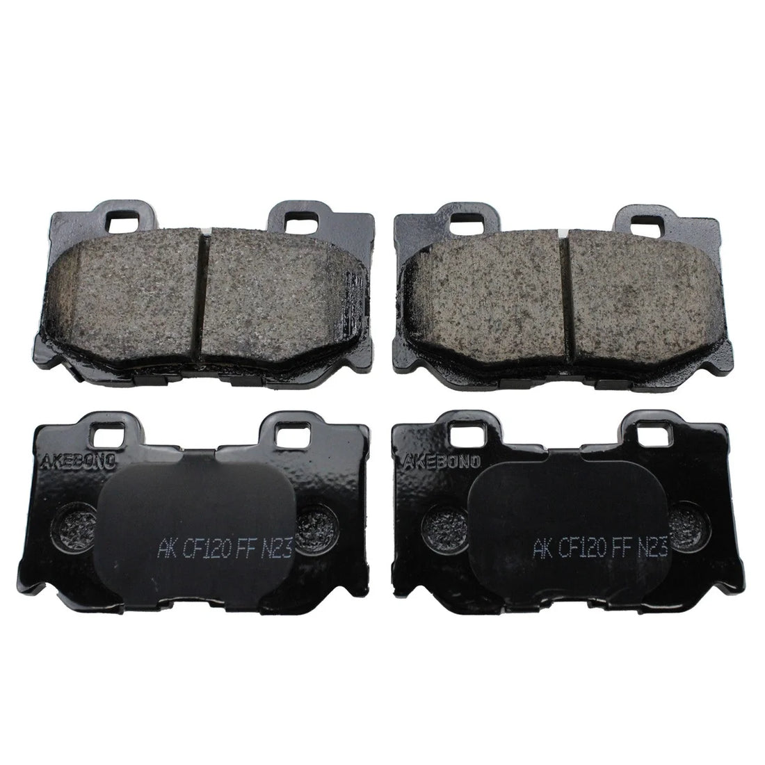 Akebono ProACT Ultra-Premium Brake Pads - Rear ACT1347 fits 2008-2016 Infiniti - Side View