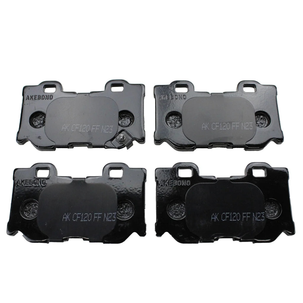 Akebono ProACT Ultra-Premium Brake Pads - Rear ACT1347 fits 2008-2016 Infiniti - Back View