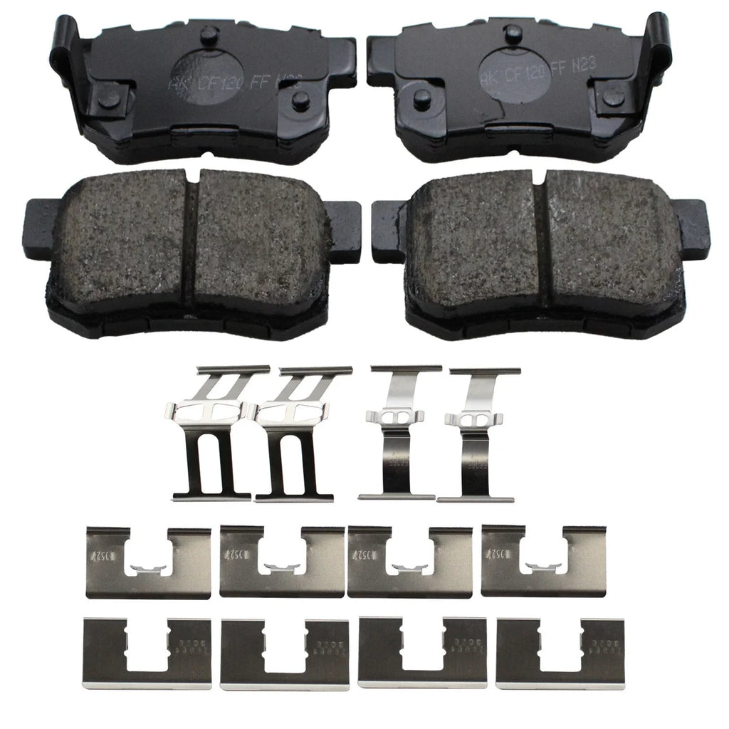 Akebono ProACT Ultra-Premium Brake Pads - Rear ACT537A fits Acura - Side View
