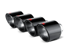 Load image into Gallery viewer, Akrapovic 06-13 Chevrolet Corvette ZO6/ZR1 (C6) Tail Pipe Set (Carbon 125 mm) - Main Product View