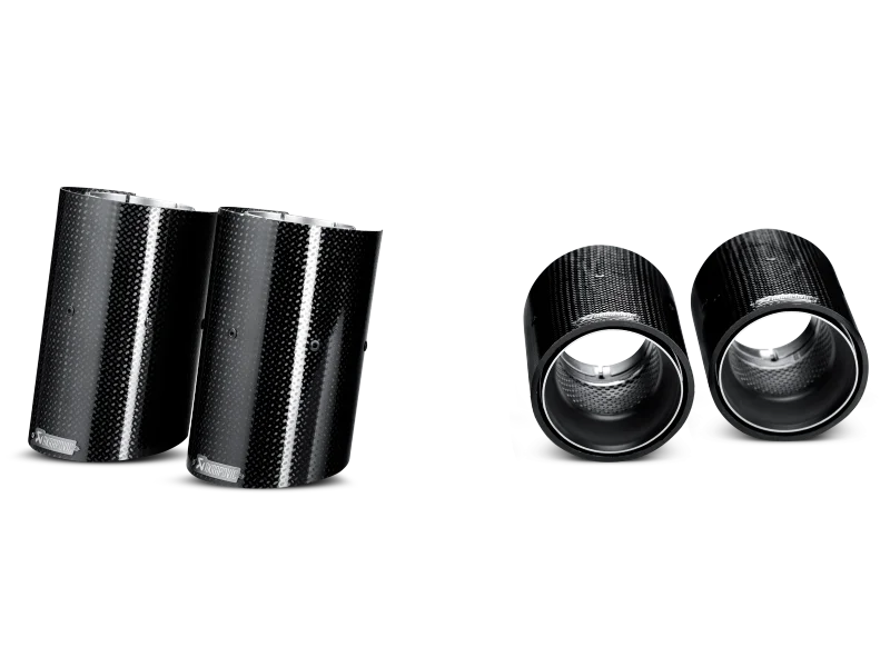 Akrapovic 07-13 BMW M3 (E90/E92/E93) Tail Pipe Set (Carbon) - Installation View