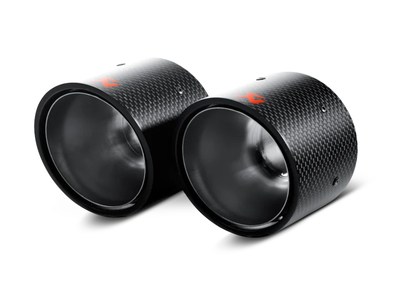 Akrapovic 07-14 MINI Cooper S (R56) / Cooper S Cabrio (R57) Tail Pipe Set (Carbon) - Main Product View