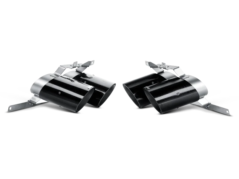 Akrapovic 09-14 Lamborghini Gallardo LP 550-2 Coupe Tail Pipe Set (Carbon) - Main Product View