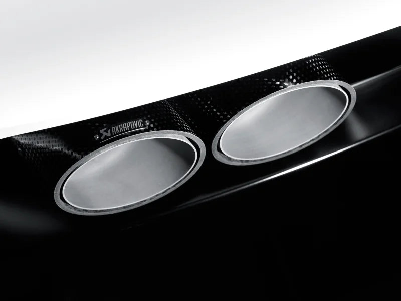 Akrapovic 09-14 Lamborghini Gallardo LP 550-2 Coupe Tail Pipe Set (Carbon) - Side View