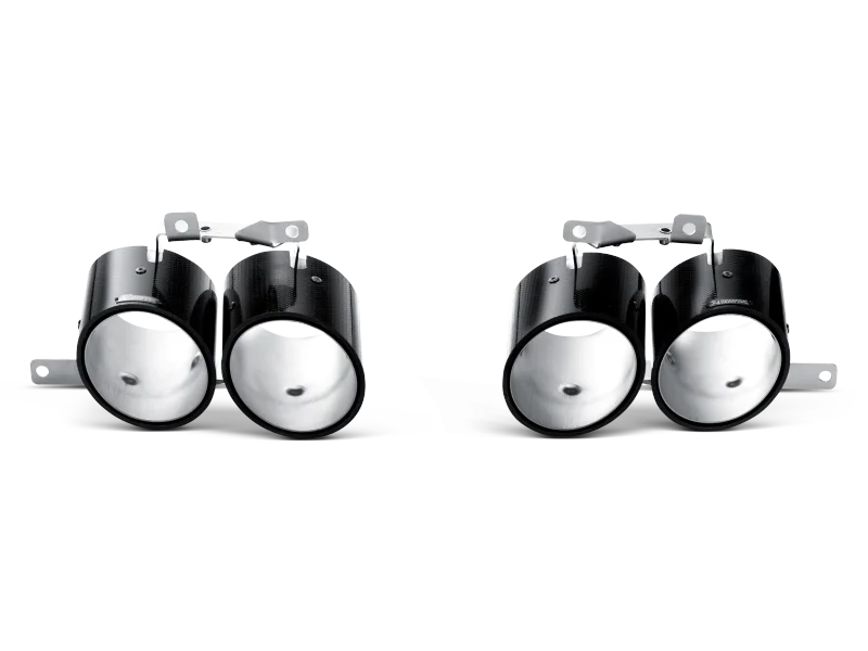 Akrapovic 09-14 Lamborghini Gallardo LP 550-2 Coupe Tail Pipe Set (Carbon) - Installation View