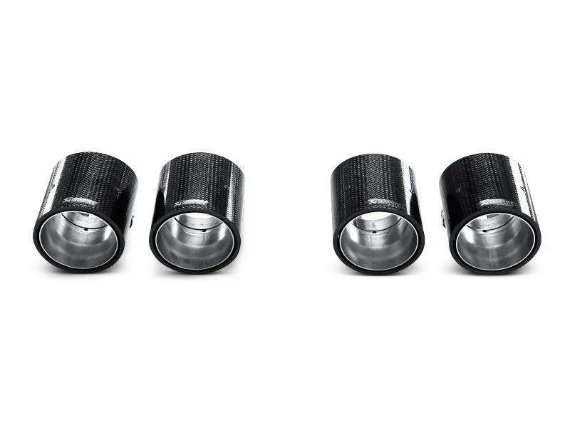 Akrapovic 11-12 BMW 1 Series M Coupe (E82) Tail Pipe Set (Carbon) - Back View