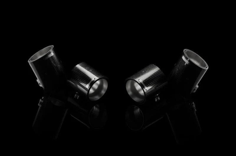 Akrapovic 11-12 BMW 1 Series M Coupe (E82) Tail Pipe Set (Carbon) - Installation View