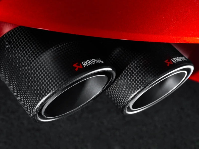 Akrapovic 11-17 BMW M5 (F10) Tail Pipe Set (Carbon) - Side View