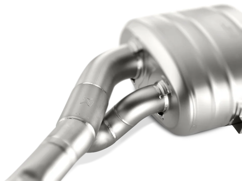Akrapovic 13-17 Audi S6 Avant/Limousine (C7) Evolution Line Cat Back (Titanium) w/ Carbon Tips - Side View