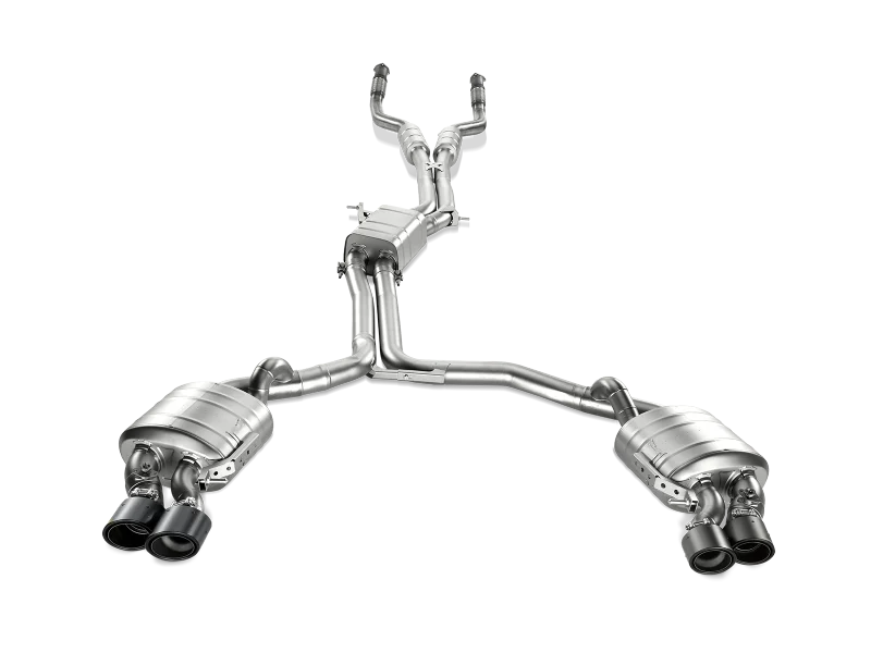 Akrapovic 13-17 Audi S6 Avant/Limousine (C7) Evolution Line Cat Back (Titanium) w/ Carbon Tips - Additional View 7