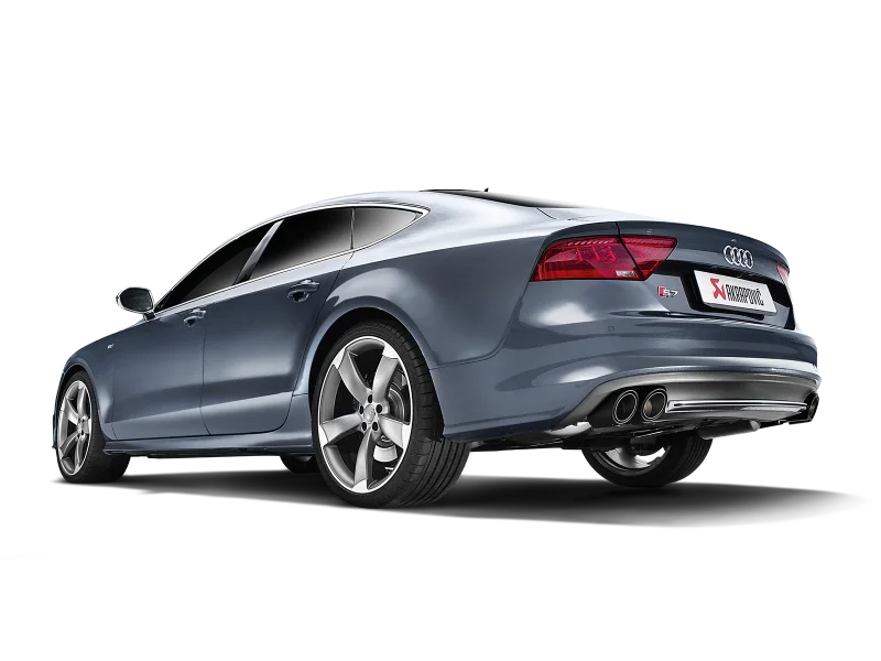 Akrapovic 13-17 Audi S6 Avant/Limousine (C7) Evolution Line Cat Back (Titanium) w/ Carbon Tips - Additional View 8