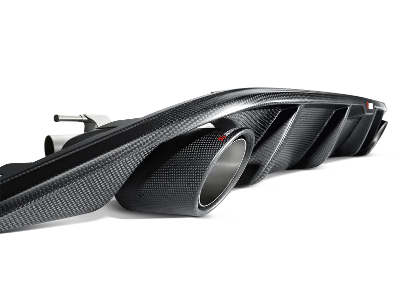 Akrapovic 13-17 Volkswagen Golf GTI (VII) Rear Carbon Fiber Diffuser - Matte - Back View