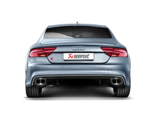Load image into Gallery viewer, Akrapovic 14-17 Audi RS7 Sportback (C7) Evolution Line Cat Back (Titanium) w/ Carbon Tips - Back View
