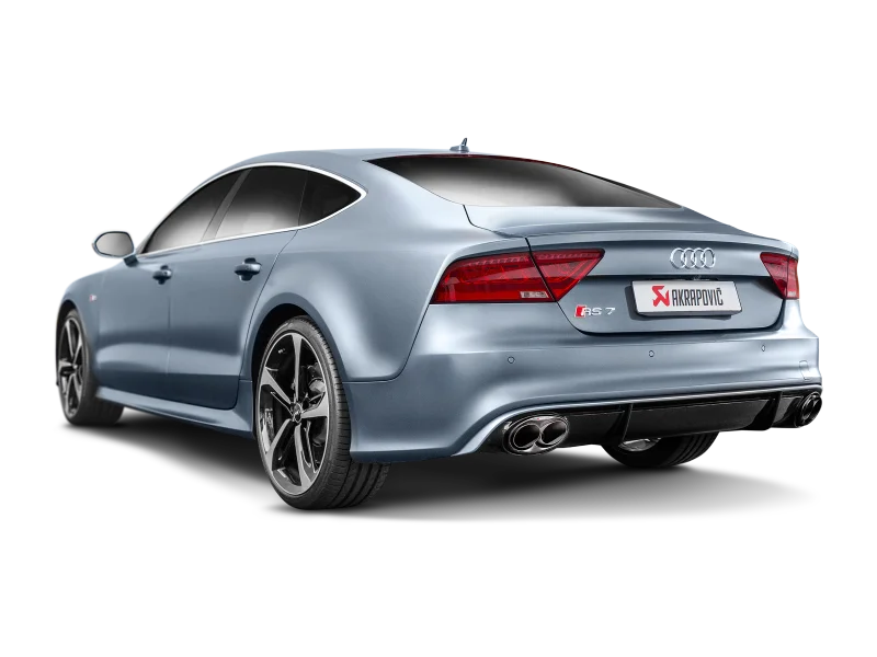 Akrapovic 14-17 Audi RS7 Sportback (C7) Evolution Line Cat Back (Titanium) w/ Carbon Tips - Additional View 5