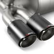 Load image into Gallery viewer, Akrapovic 14-17 BMW M3/M4 (F80/F82) Tail Pipe Set (Carbon) - Back View